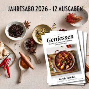 Geniessen Jahresabo 2026 – 12 Ausgaben
