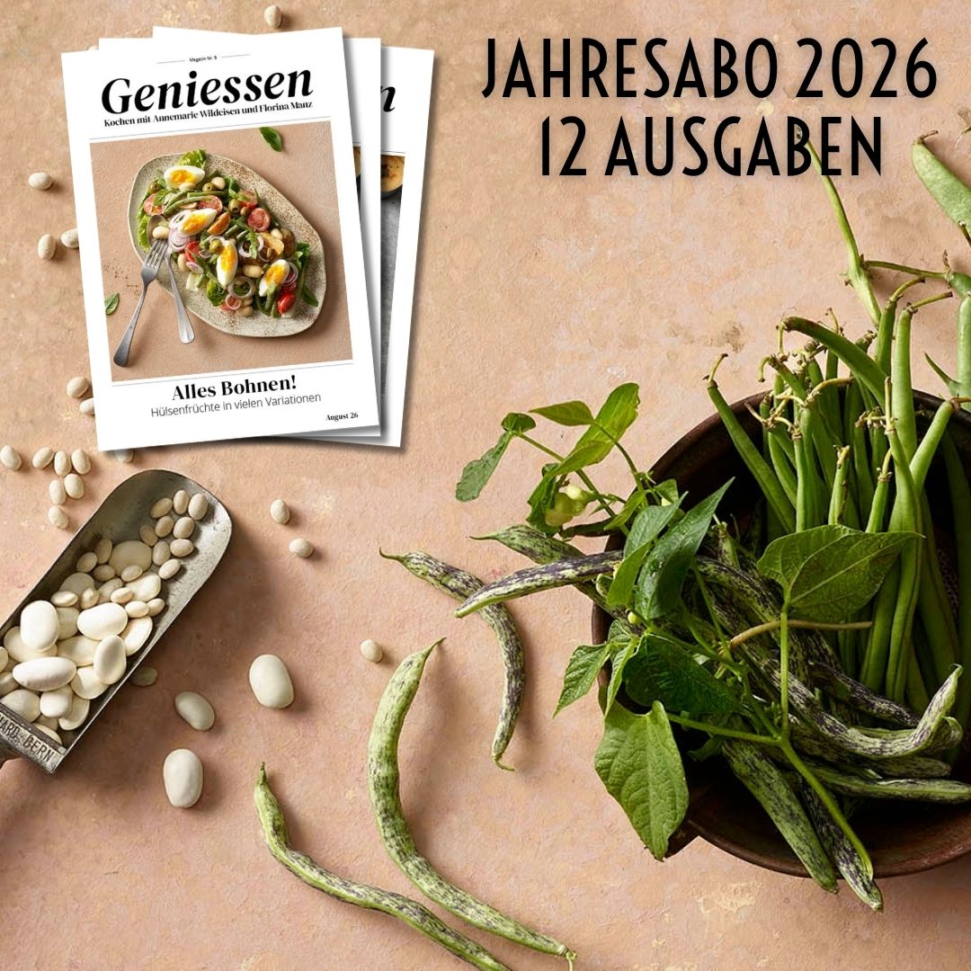 Geniessen Jahresabo 2026 – 12 Ausgaben
